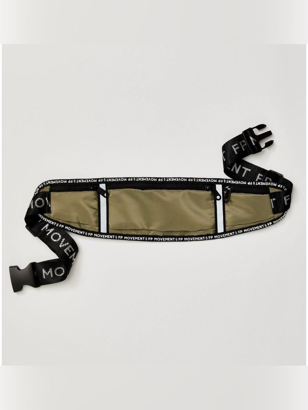 NWT Free People Movement 3 Pocket Runner Belt Bag in Sage Stone